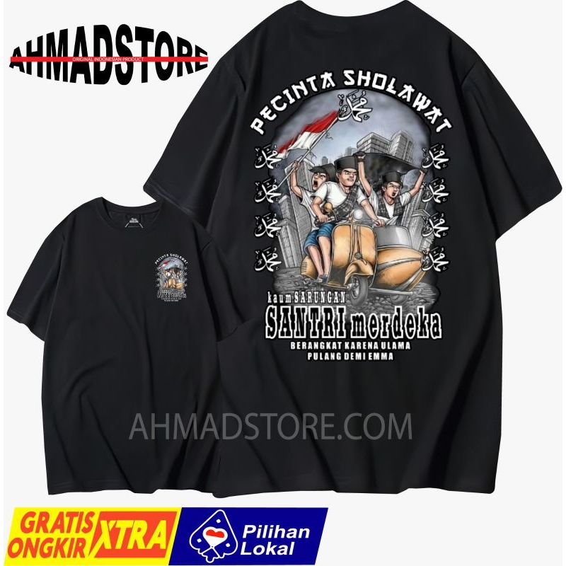 Kaos Pecinta Sholatwat Santri Merdeka