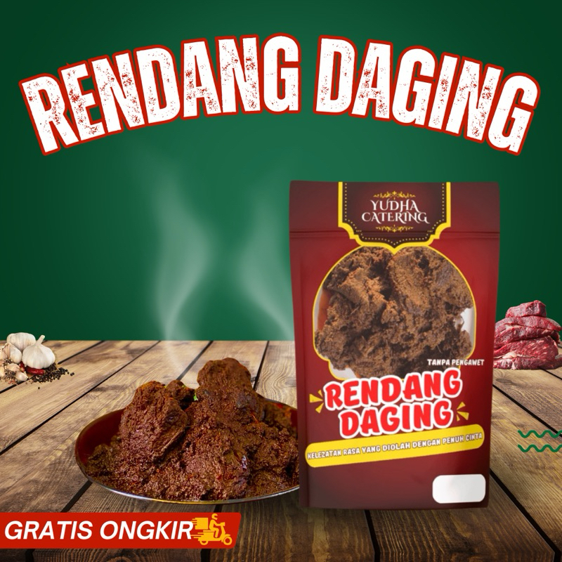 

Rendang Daging Padang 500gr Yudha catering| Segar, Praktis, dan Lezat