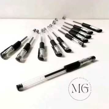 

Pulpen Gel Mimi Hitam Isi 10 Pcs Bolpen Pena Plastik Bulpen Stationery