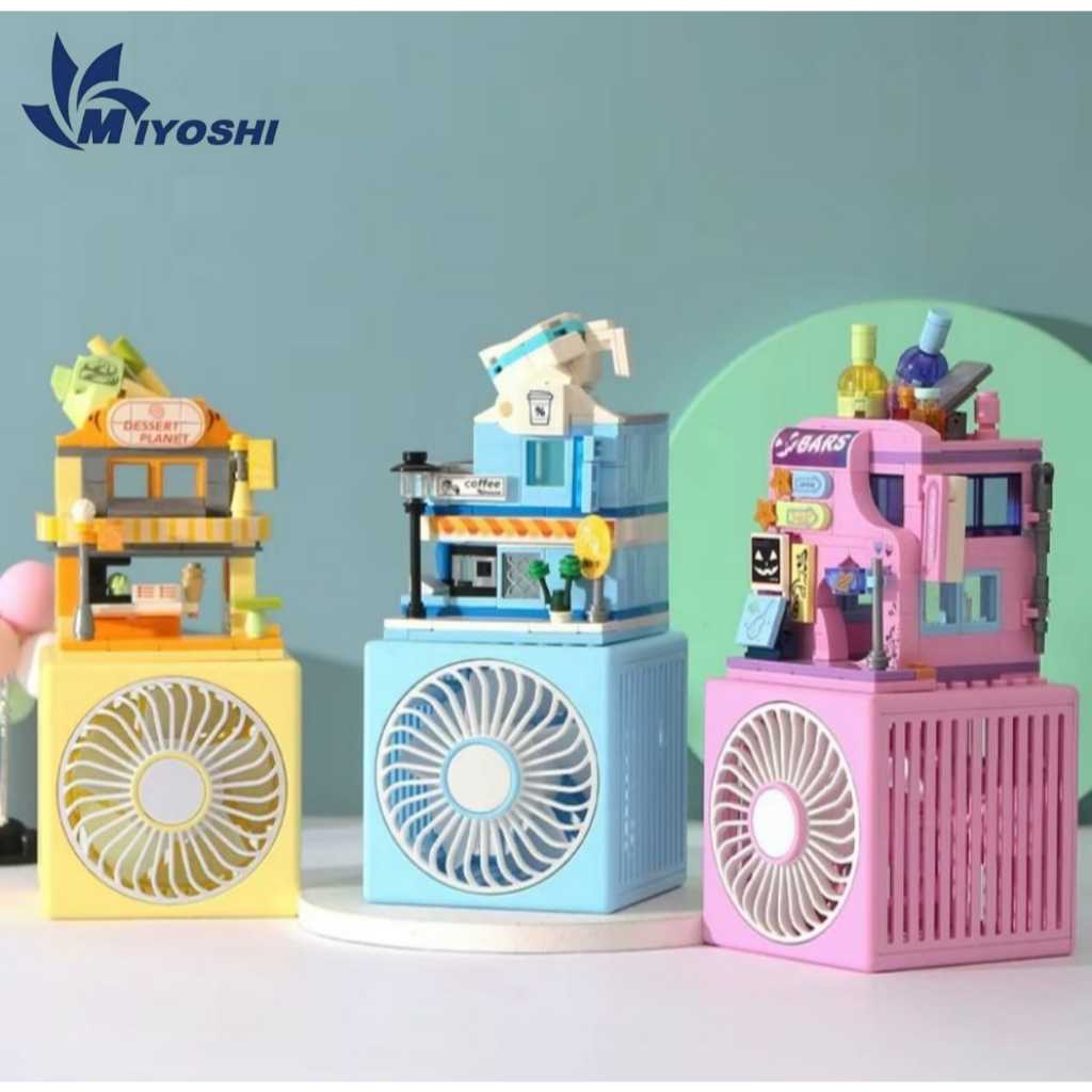 [COD] MIYOSHI MINIFAN SUSUN / KIPAS MINI USB / KIPAS KOTAK / PORTABLE FAN / KIPAS ANGIN LUCU UNIK