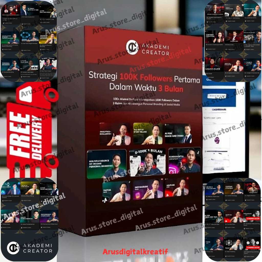 Full Version AKADEMI CREATOR 400++ video Content Hack Hasilin 100 juta pertama dari sosmed terdetail