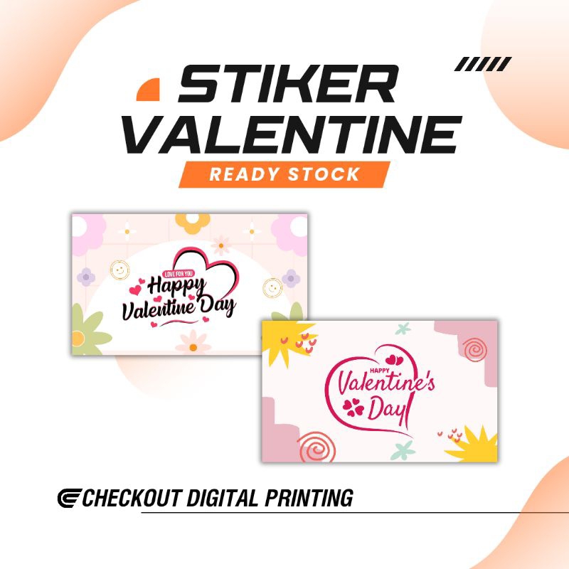 

Hangtag Stiker Hari Valentin Hari Kasih Sayang / Stiker Valentine Ready Stock