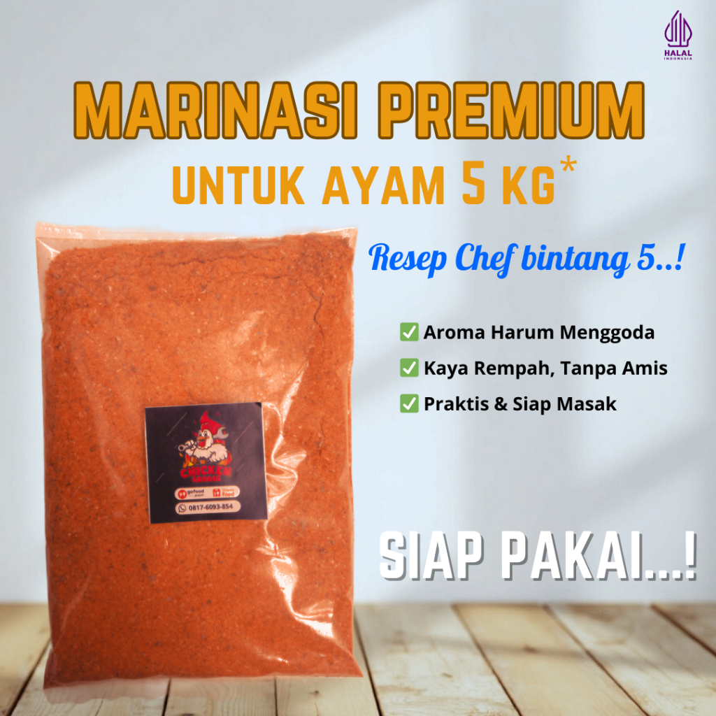 

Bumbu Marinasi Ayam Premium – Rempah Kaya Rasa, Siap Masak!