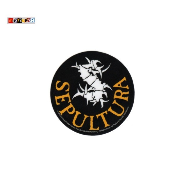 

sticker band SEPULTURA logo rounded stiker