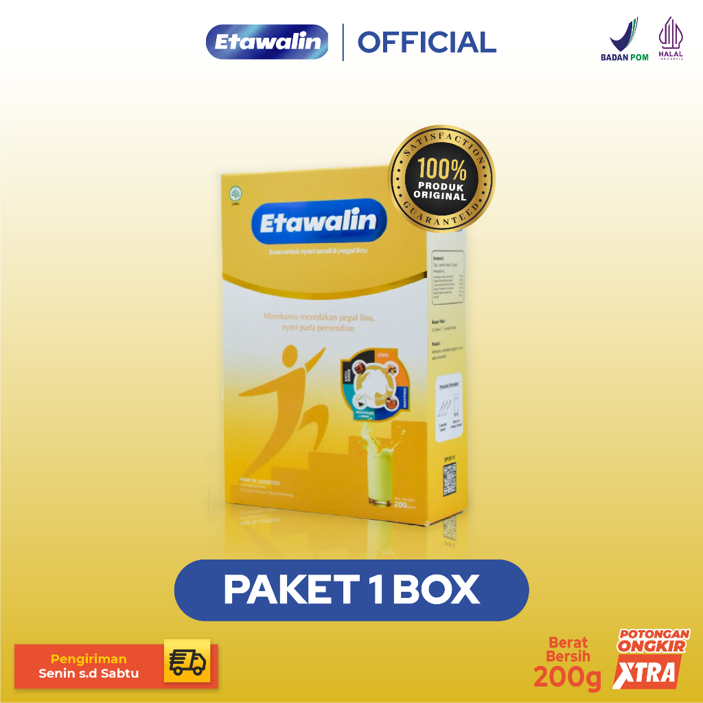 

Etawalin Delicate Susu Etawa Herbal Rendah Gula Original 1 Box