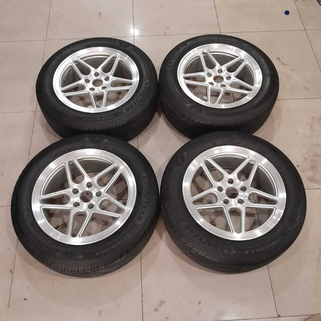 Velg Mobil Seken Racing Vossen Ring 17 Lebar 7,5 Et42 Pcd 5x114,3 + Ban 215/60 R17