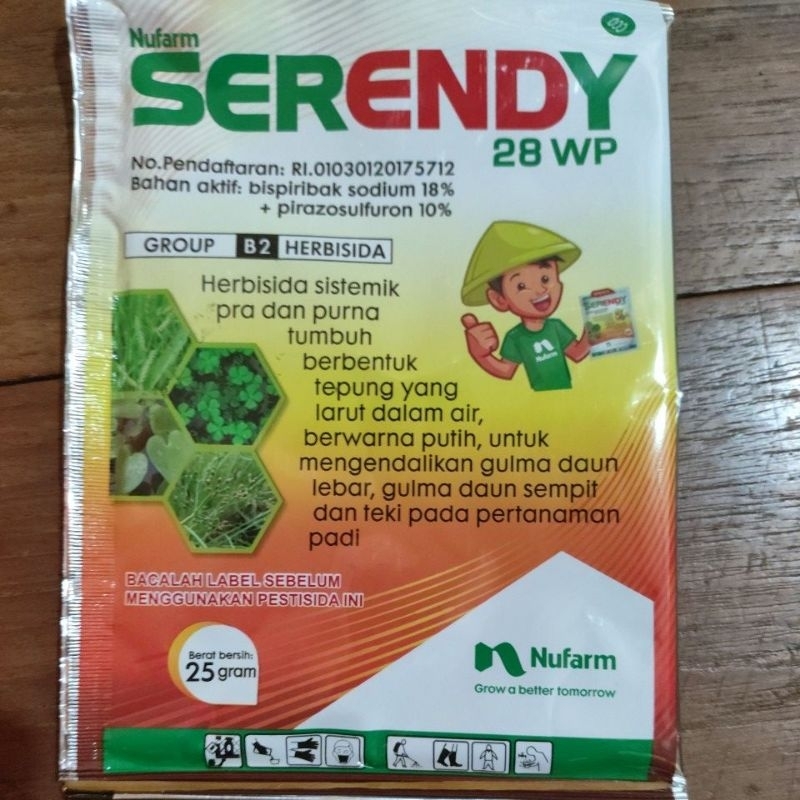 Serendy 25gram herbisida sistemik pra dan purna tumbuh padi