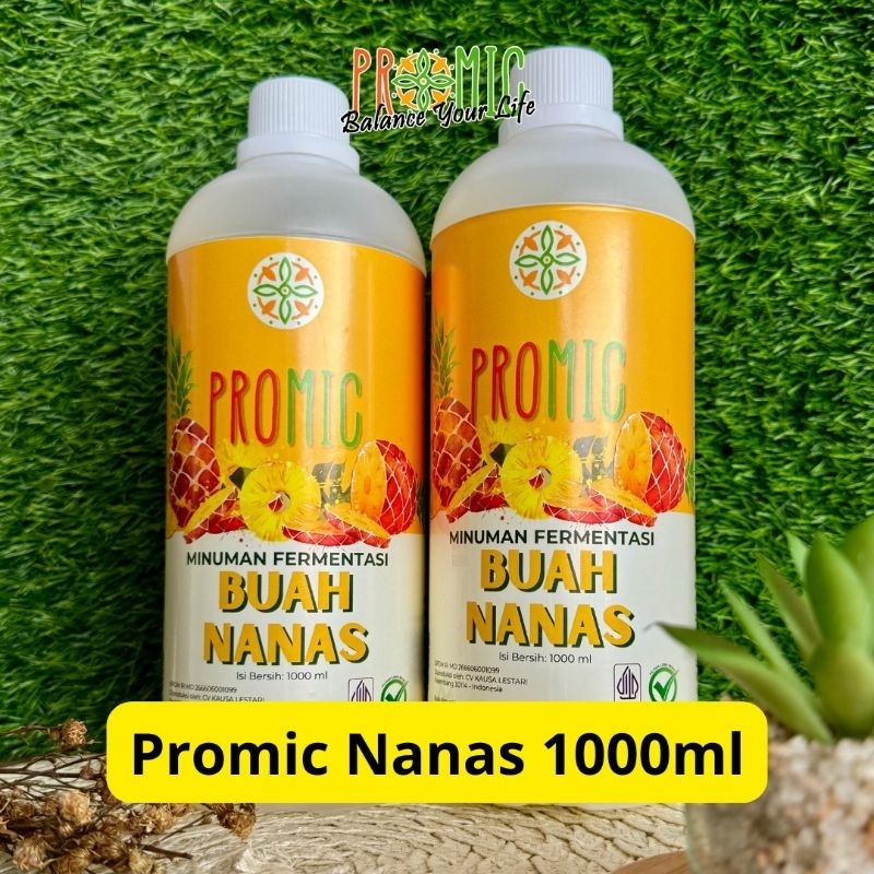 Minuman Probiotik PROMIC Rasa Buah NANAS tanpa GULA - 1 Liter, PROMIC OFFICIAL