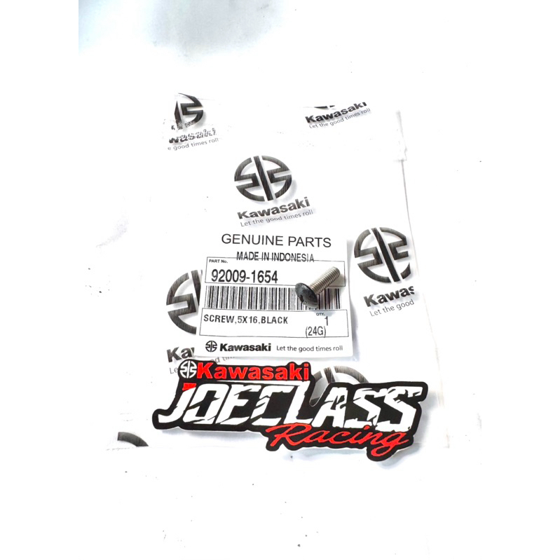 (Q8) Bolt Screw 5X16 Black KRR150  Baut Cover Body Bodi Belakang Fairing Atas Bawah Mika Kaca Windsh
