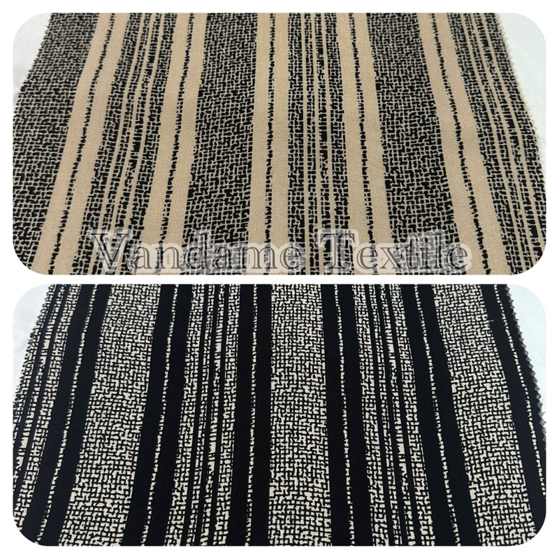 Kain katun Rayon Premium | Katun Rayon Motif Salur | Katun Rayon Terbaru