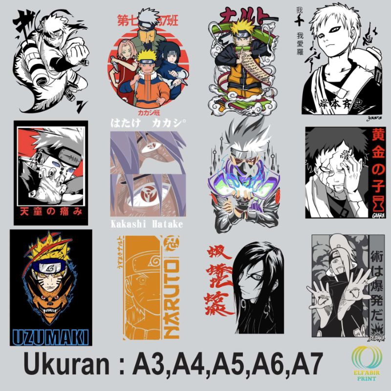 

Dtf Stiker Sablon Setrika Gambar Anime Naruto 4 Ukuran A3 A4 A5 A6 A7 Tinggal Tempel Atau Press