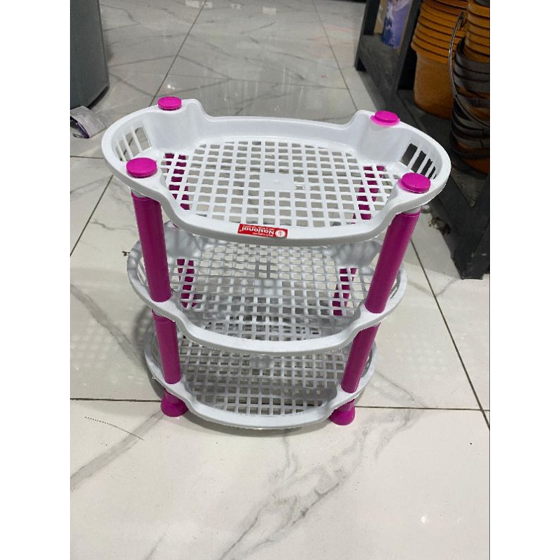 Rak susun serbaguna/ rak map susu 3 nasional/ rak meja susun mini/serbaguna mini susun 3 nasional