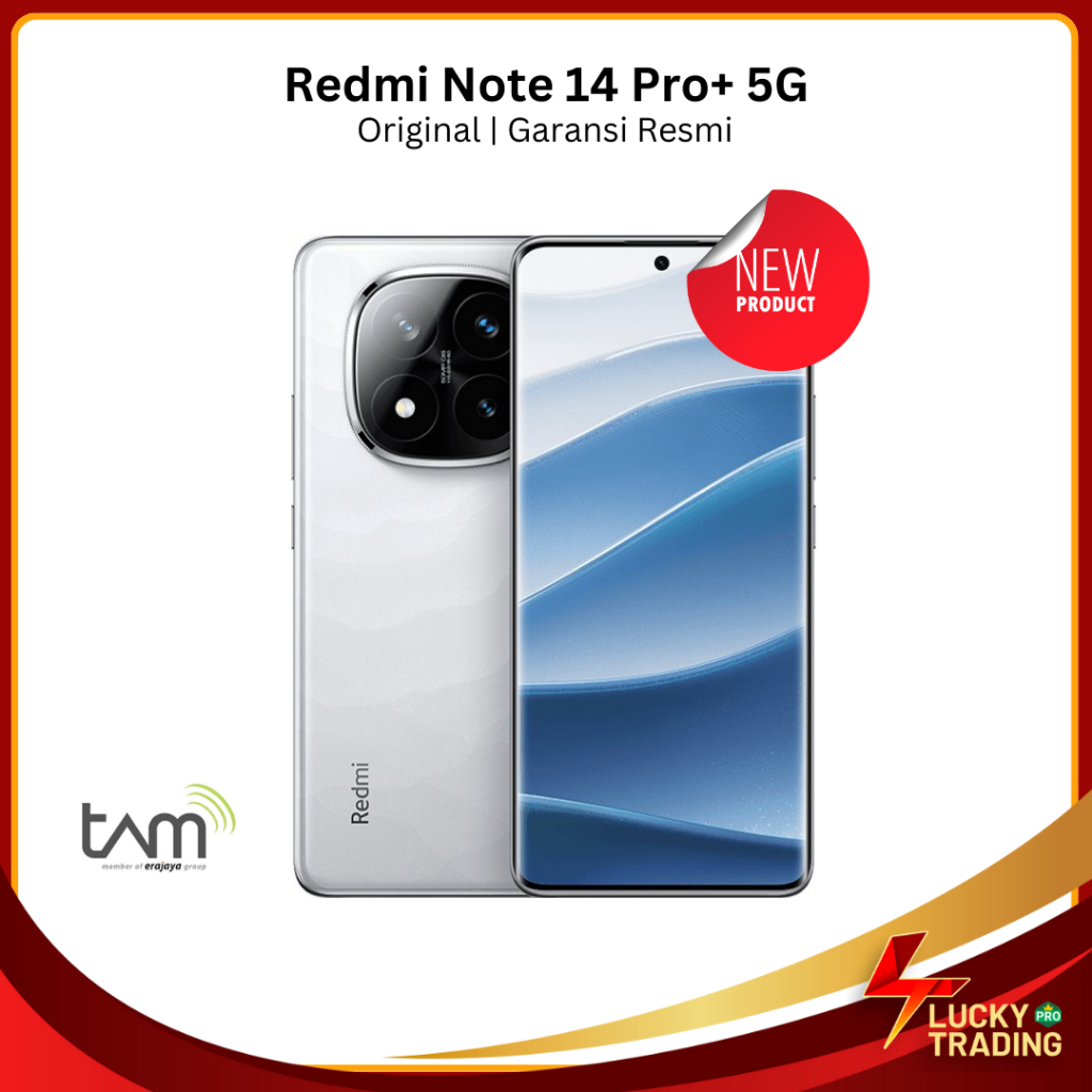 Xiaomi Redmi Note 14 Pro Plus Pro+ 5G Iconic Shot I Kamera 200 MP AI Crafted - 12/512GB