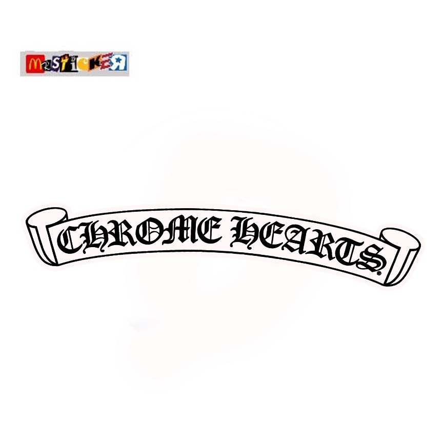

sticker Chrome Hearts logo diecut stiker CH white