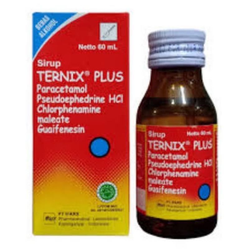 Terrix Plus Sirup Paracetamol Pseudoephedrine HCl Chlorphenamine Maleate Guaifensin