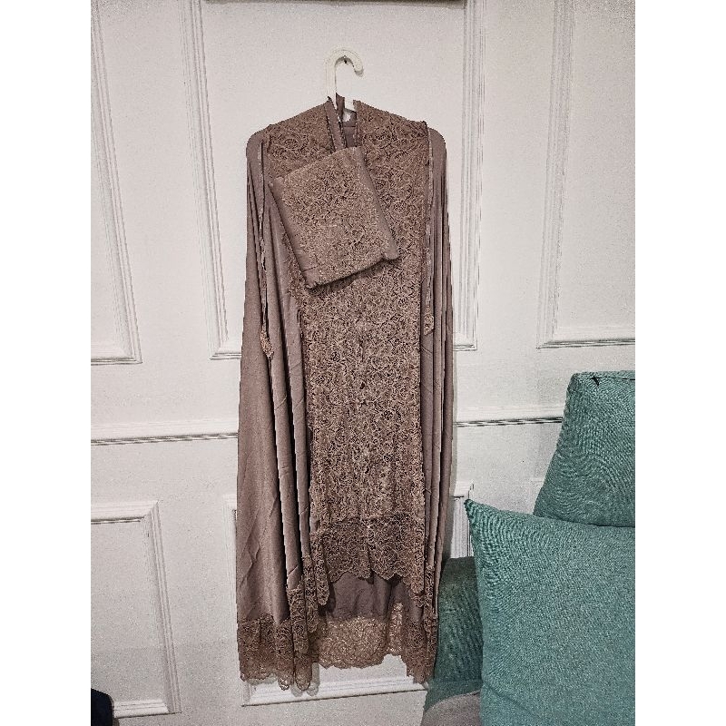 Mukena Bahan Satin Silk MADEENA Premium Renda Mukena Jumbo Mukena Mewah