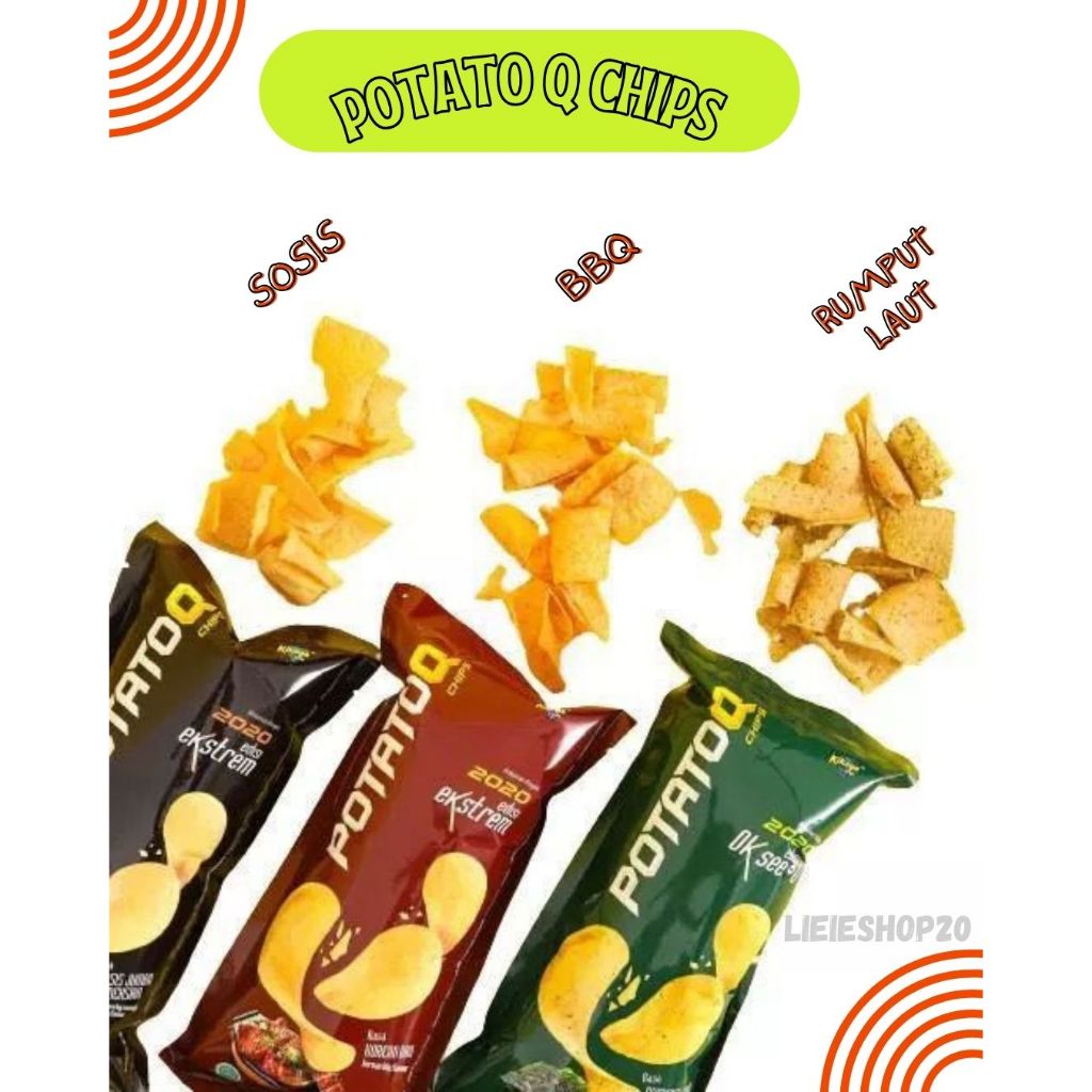 

HALAL】Potato Q Chips ISI 10pcs - Snack Olahan Kentang Rasa RUMPUT LAUT, SOSIS ,KOREAN BBQ