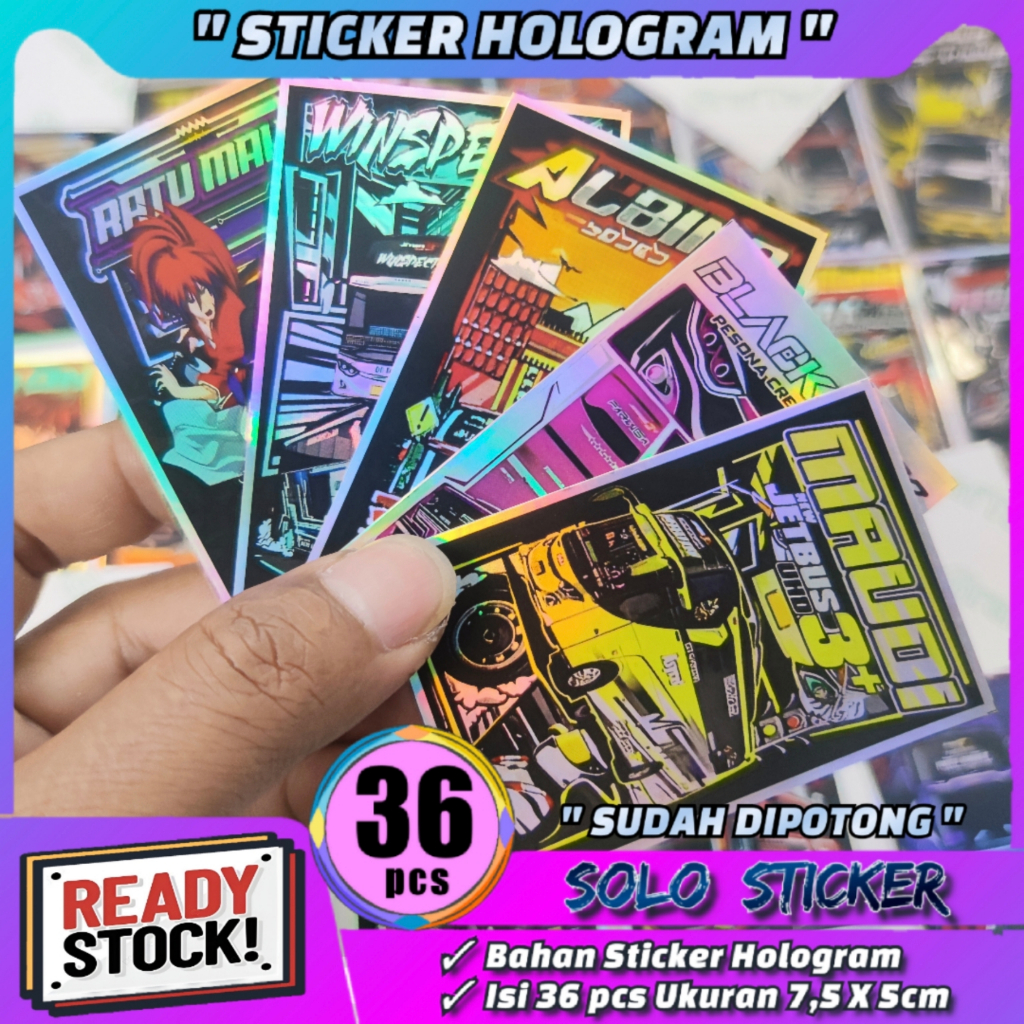

Stiker Bus Basuri Isi 36pc SUDAH DIPOTONG Bahan Hologram Anti Air