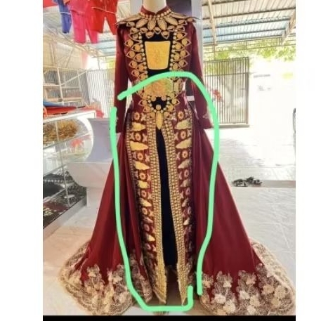 jual lempengan aksesoris baju adat Gorontalo ubah kuningan