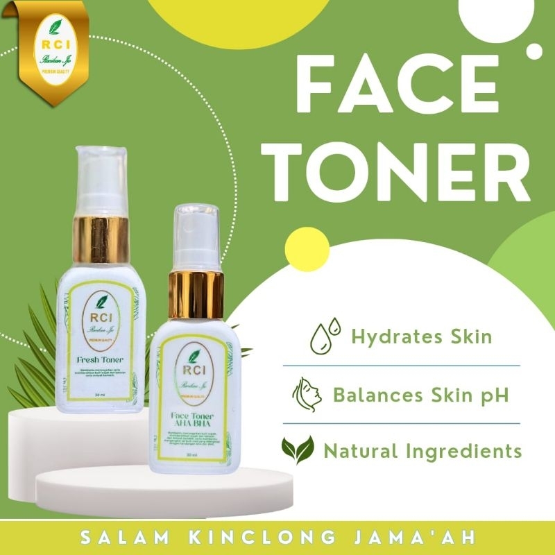 FACE TONER RCI SKINCARE CREAM RACIKAN IJO