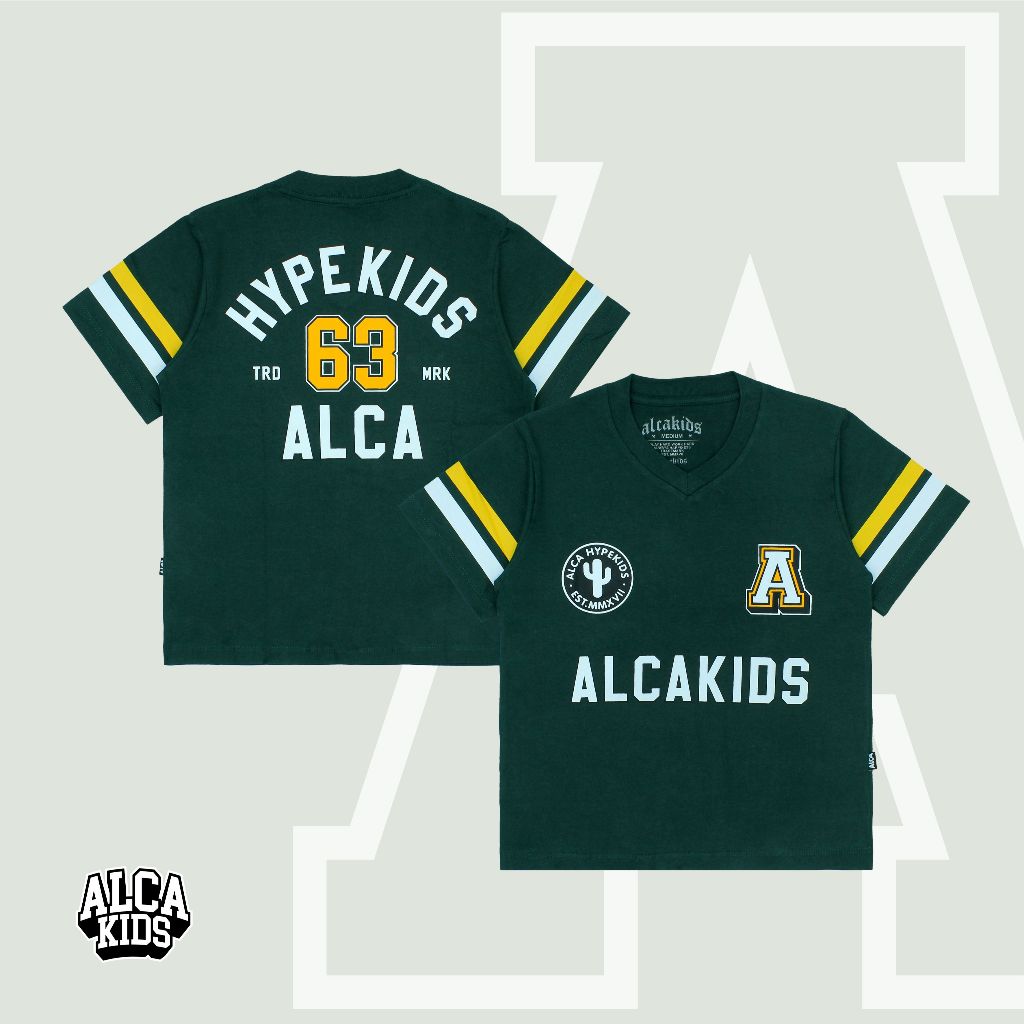 ALCA - T-SHIRT OVERSIZED ANAK -POP SKIN GREEN