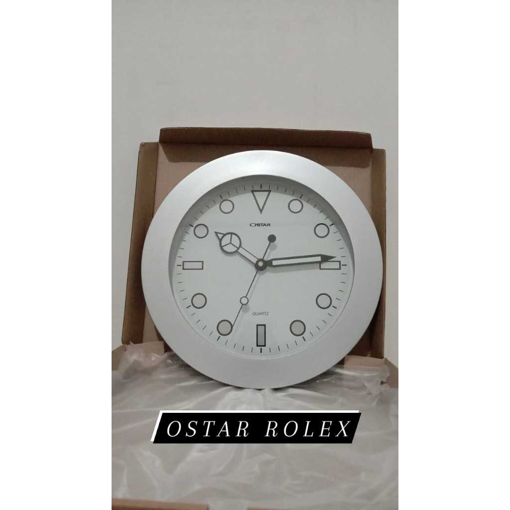 JAM DINDING OSTAR MESIN SILENT ( TIDAK BUNYI )