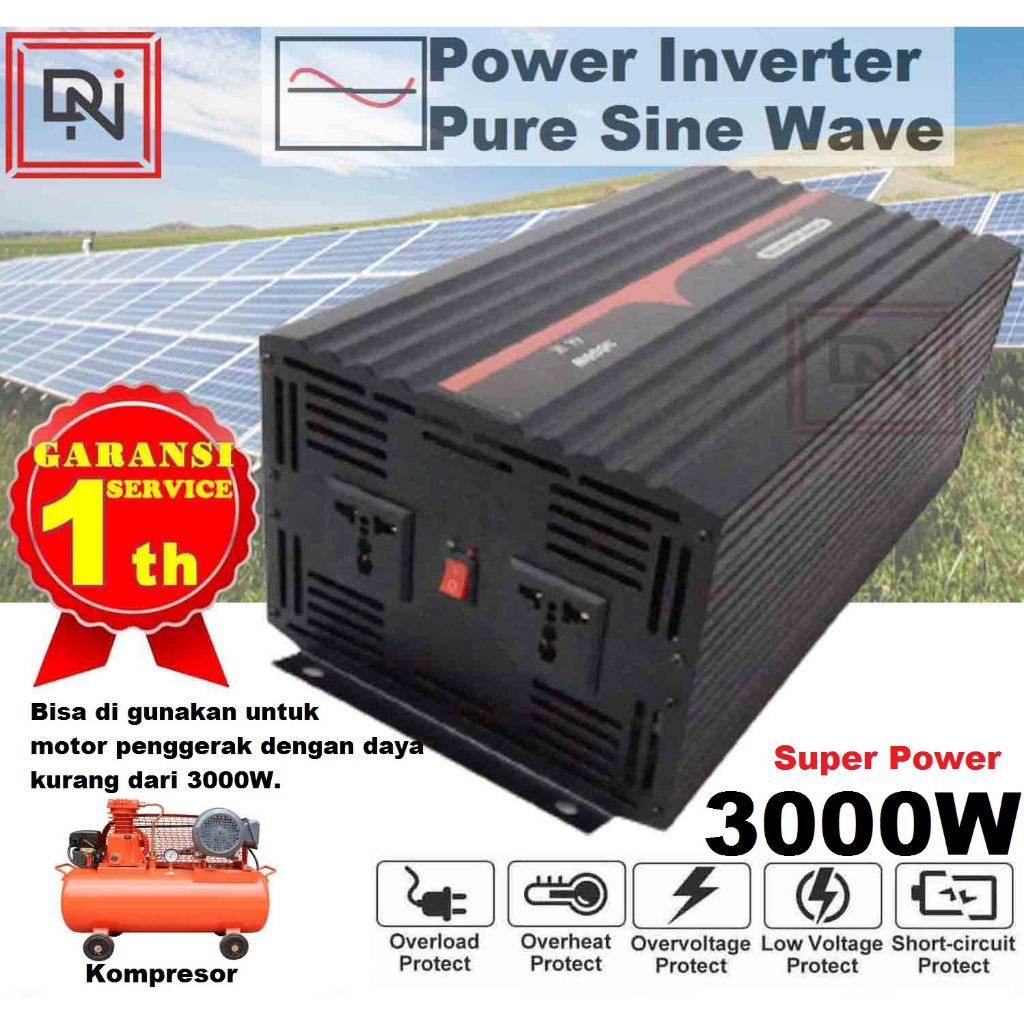Inverter Pure sine wive PSW3000 Watt 48 VDC Power Inverter