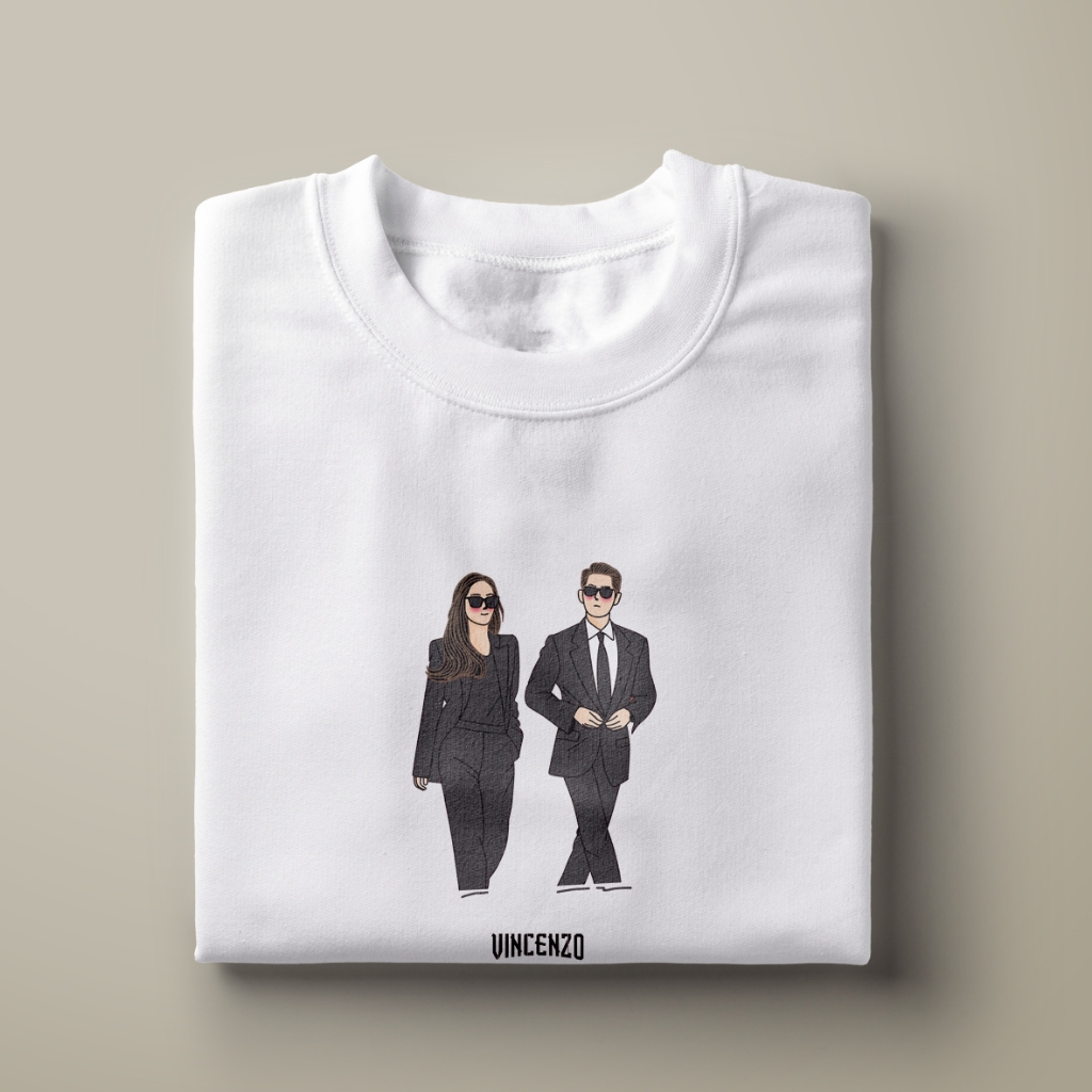 KAOS VINCENZO KDRAMA FANART T-SHIRT KOREAN DRAMA KDRAMA MERCHANDISE KAOS DRAMA KOREA