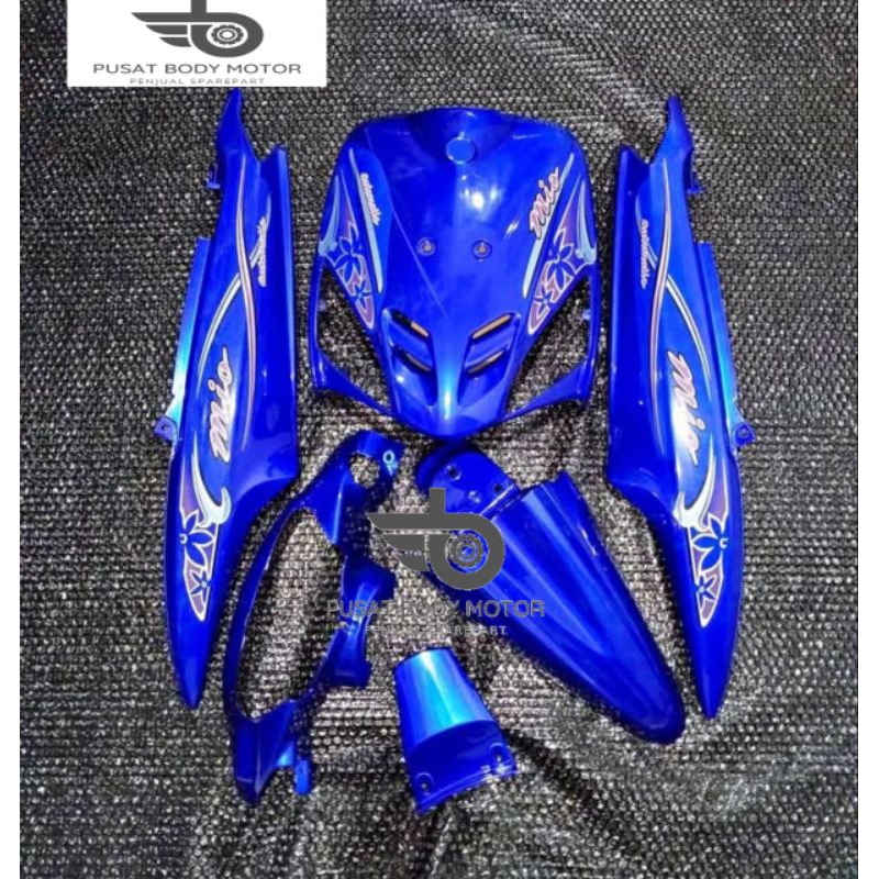Cover full Body halus Yamaha Mio sporty warna biru tua