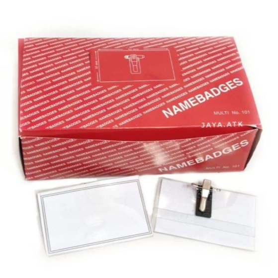 

Name Tag / Name Badges ID Card Multi No 101 Merah (isi50)