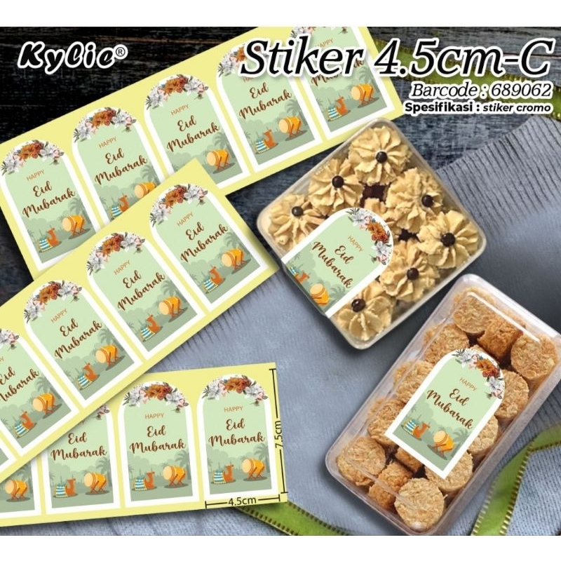 

10 LEMBAR STICKER/LABEL TOPLES/DUS HAMPERS LEBARAN/IDUL FITRI
