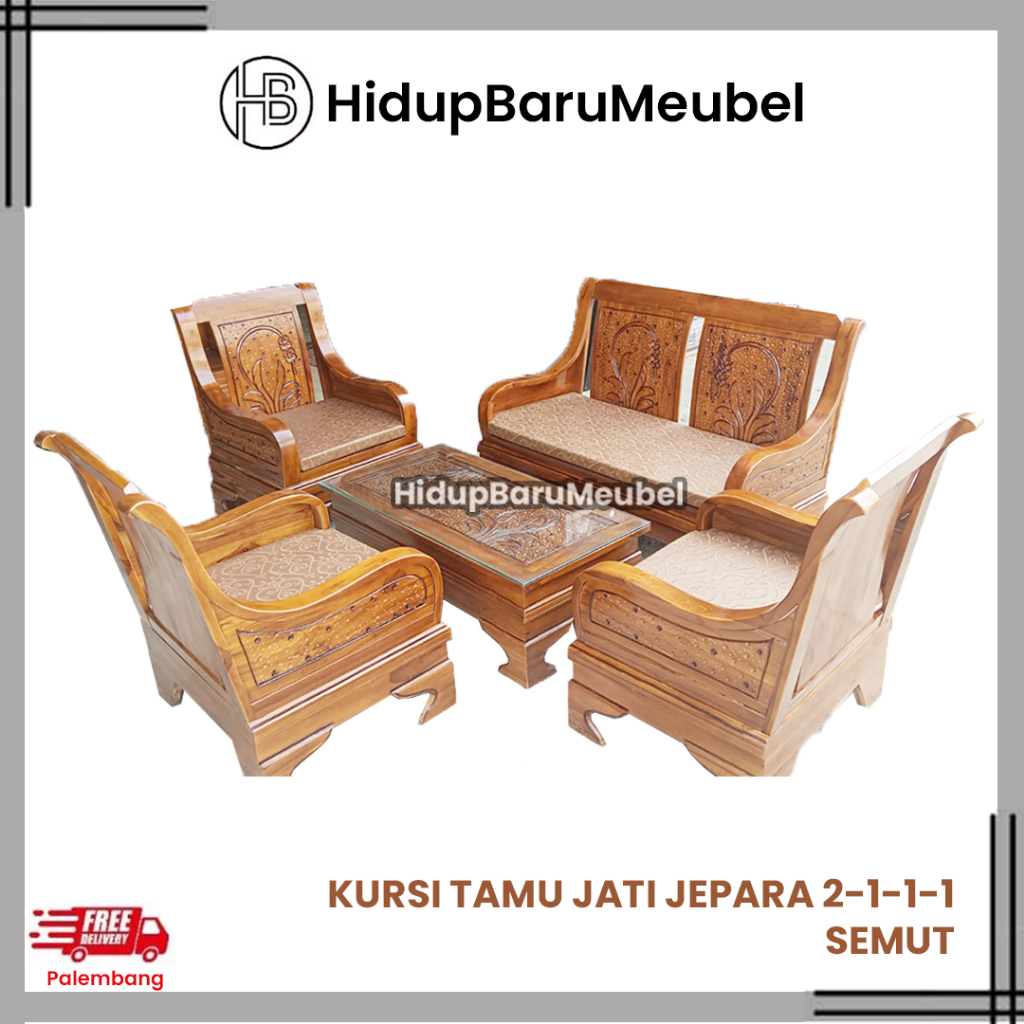 Kursi tamu jati 2111 SEMUT jepara /kursi ruang tengah /kursi tamu minimalis