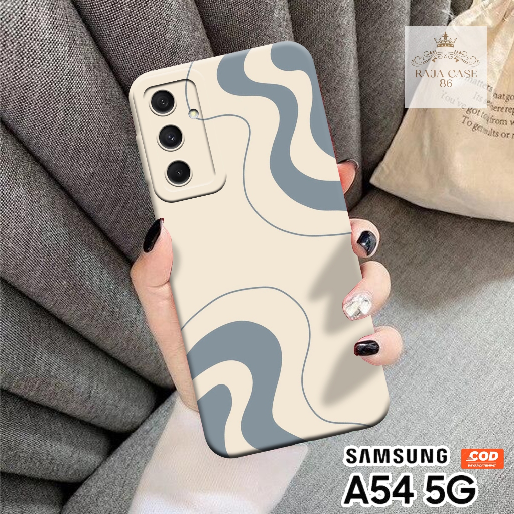 Softcase Samsung A54 5G - Rajacase - Case Samsung A54 5G - Motif Case Abstrak - Case Samsung A54 5G 