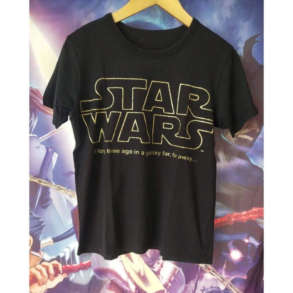 Star Wars Episode IV Letters Official Movie Tee Kaos Tshirt Original Second Merch Japan Korea Brand 