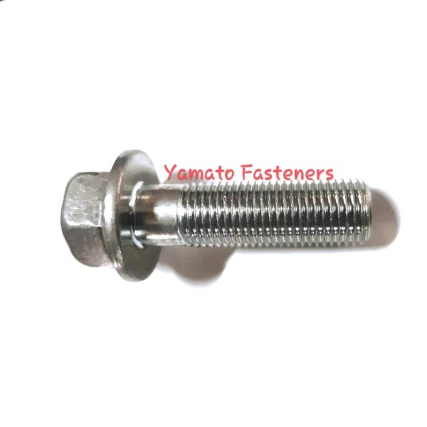 Baut Mur 17 Fleng M 12 x 40 mm Flange Bolt diameter 12mm panjang batang 40mm 4cm Kunci 17 Baja Origi