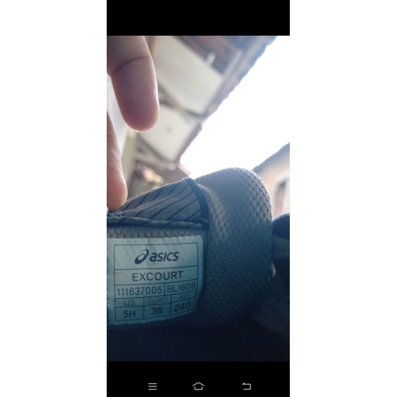 sepatu asics excourt second