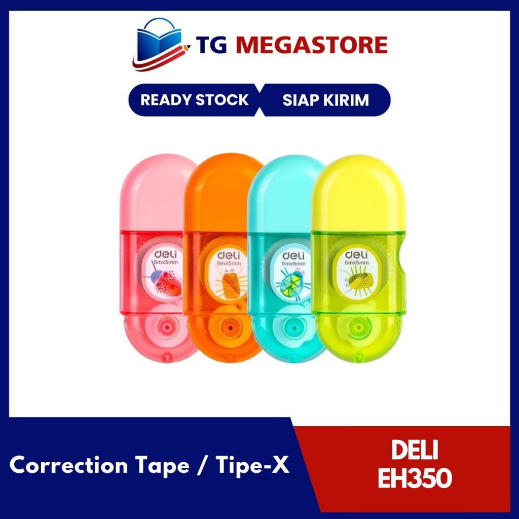 Tipe-X Kertas DELI COMiKO Correction Tape 6mx5mm - EH350
