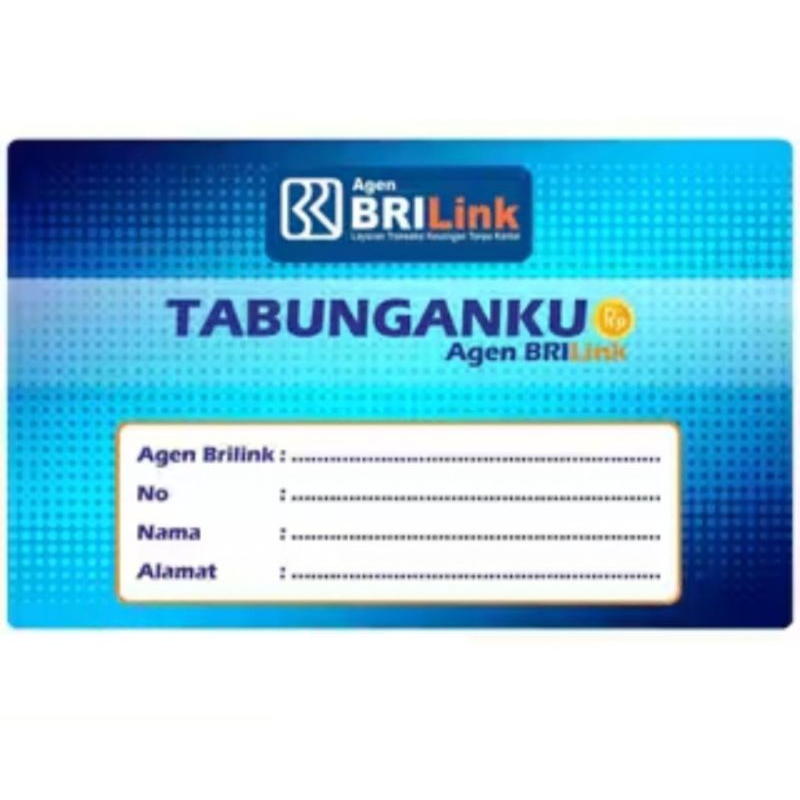 

Buku tabungan BRiLink custom isi 20 halaman