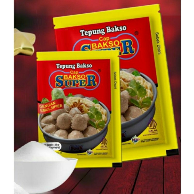 

Pengenyal Bakso 33 gram Cap Bakso Super