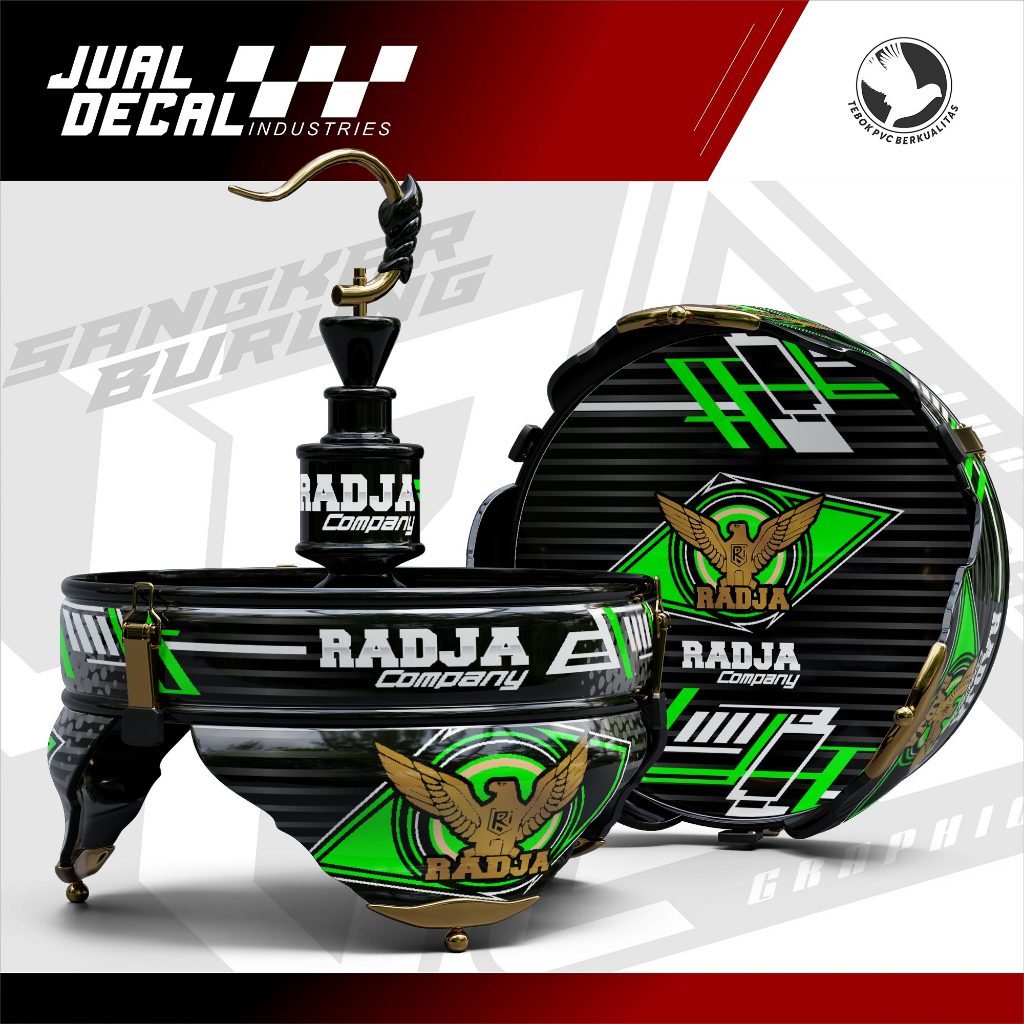 Decal Sangkar Lovebird RADJA Stiker Tebok Burung Pleci Helopet Love Bird Variasi