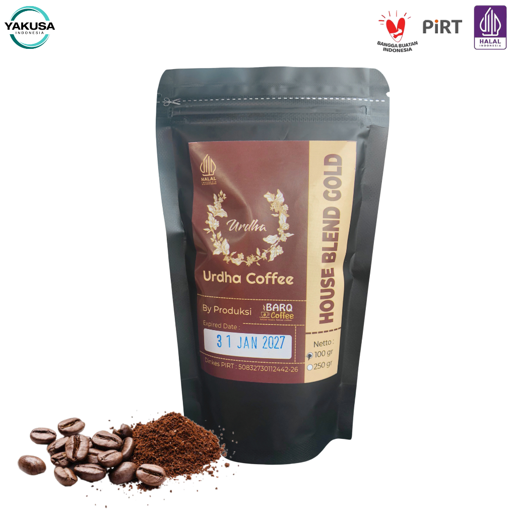 

Kopi Bubuk Premium Aroma Harum Rasa Juara URDHA HOUSE BLEND GOLD