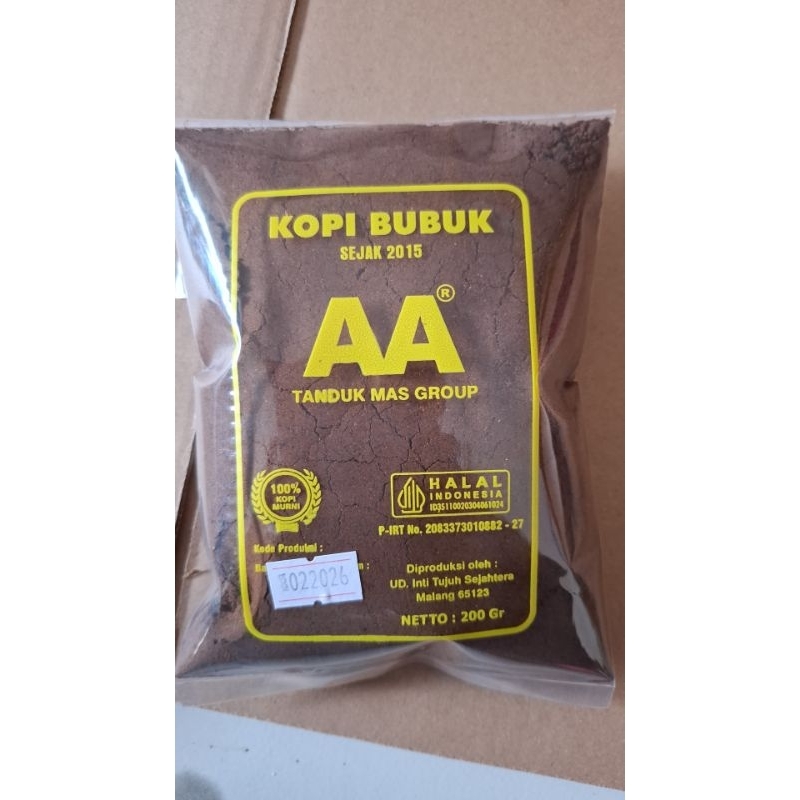 

Kopi Bubuk AA Khas Dampit 200gr