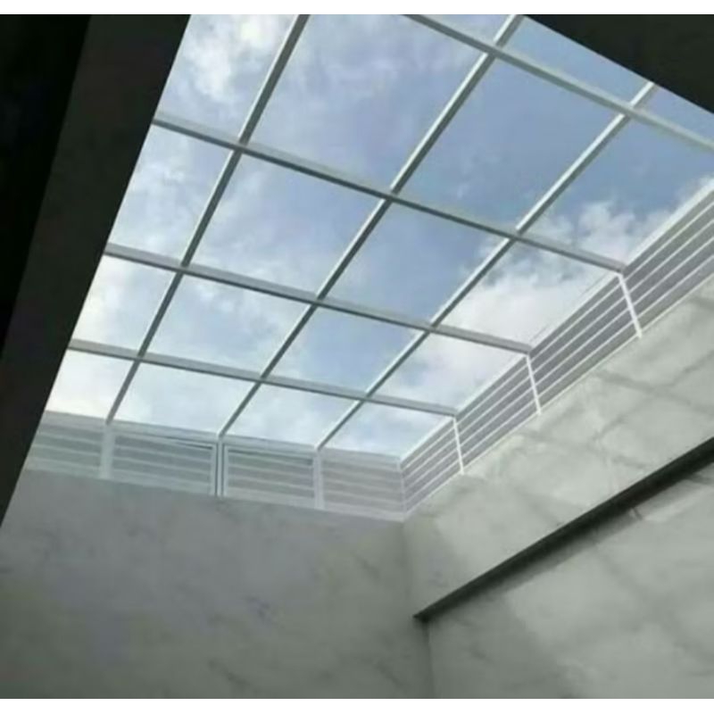 kanopi sleding atap solartap..rangka besi 4x6