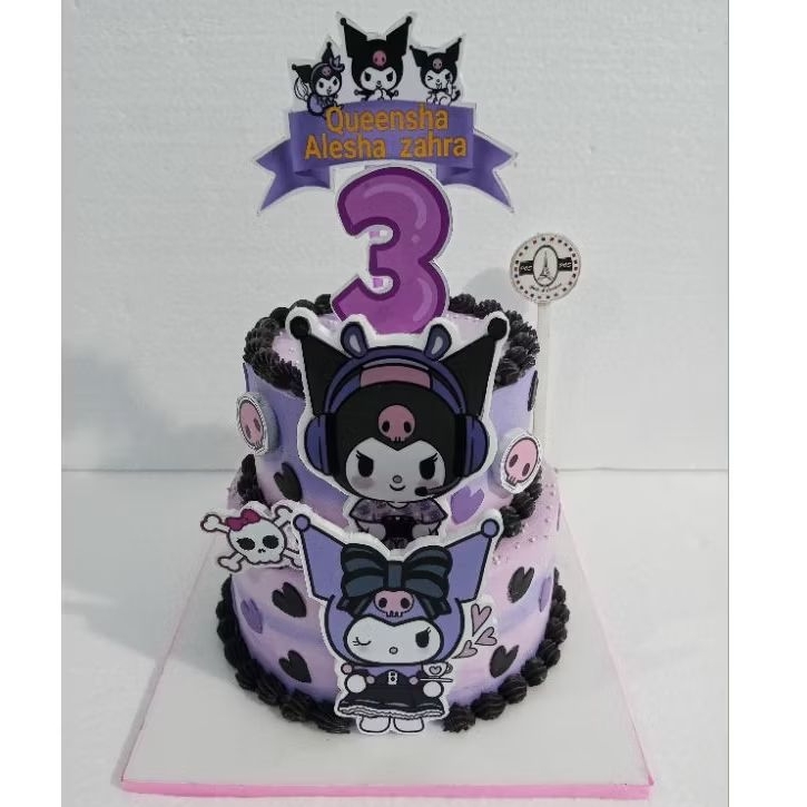 

kuromi cake/kuromi cakes/kuromi 2tingkat