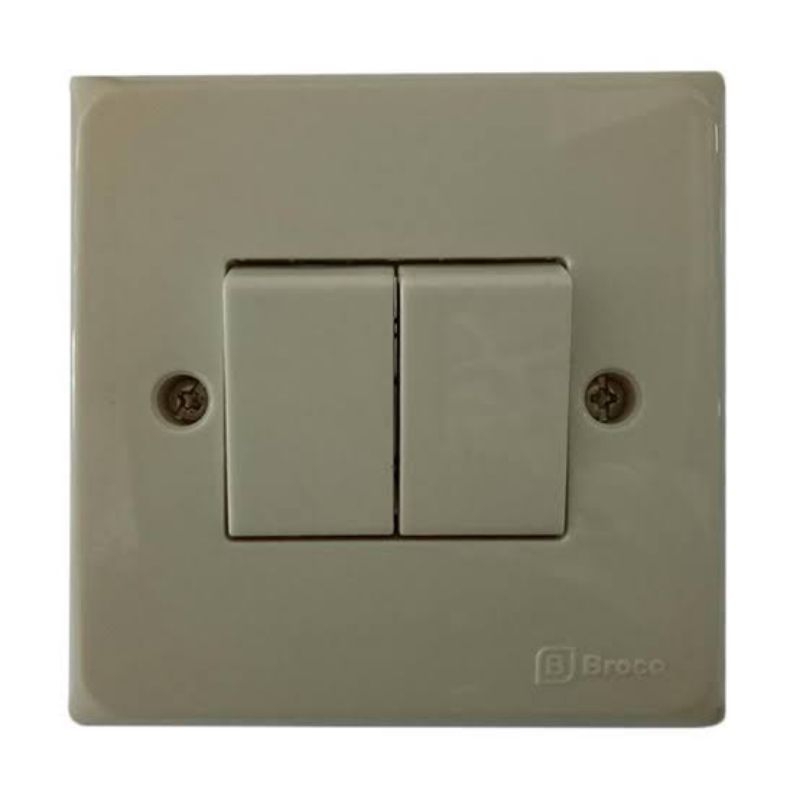 BROCO saklar tanam double broco allegra/ ib double broco