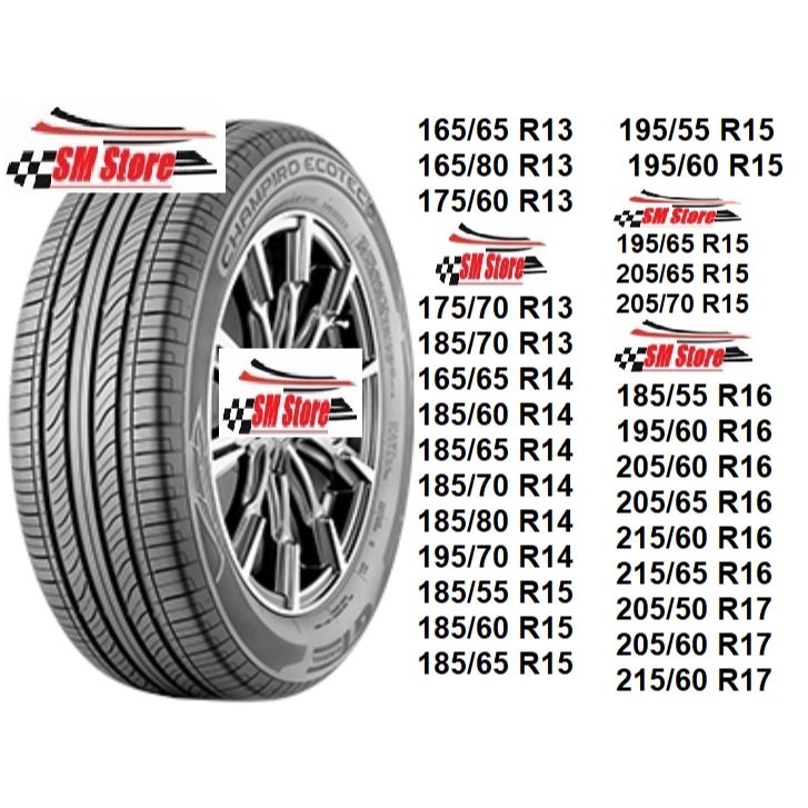 Ban Mobil GT Radial CHAMPIRO ECOTEC GAJAH TUNGGAL TIRE CAR 165/65 165/80 175/60 175/70 185/70 185/60