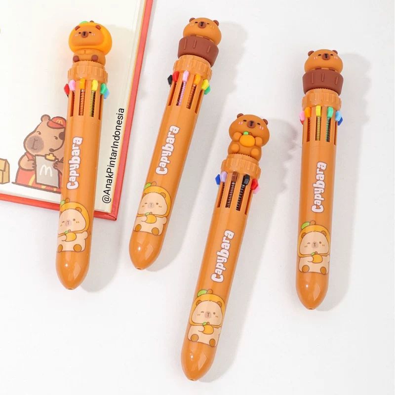

BOLPEN HAPPY LIFE CAPYBARA 10 COLOR BALL PEN [ KK-8182 ]