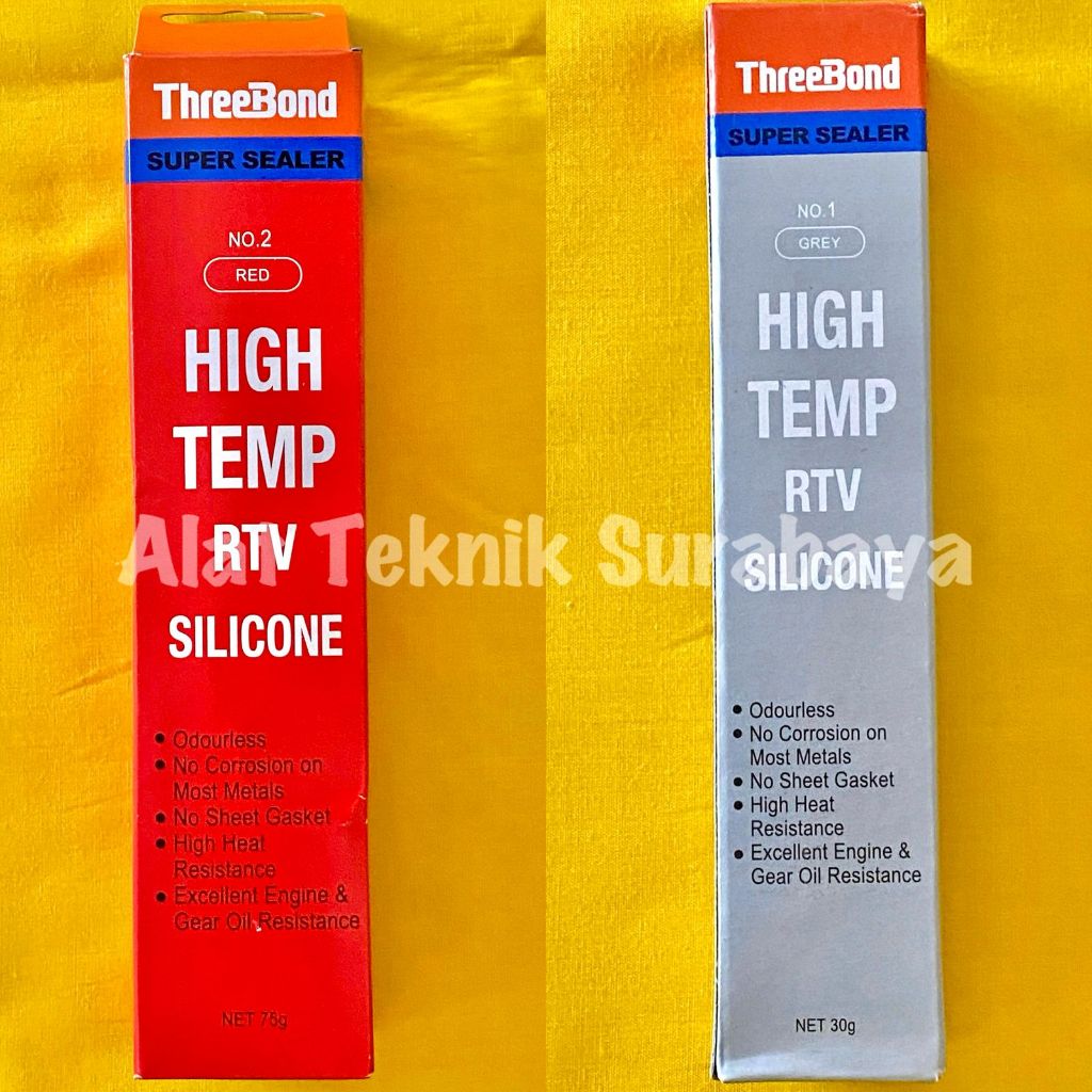 LEM THREEBOND HIGH TEMP RTV SILICONE GREY RED 30 75 GR GRAM LEM CAIR  LIQUID GASKET MOTOR PACKING PA