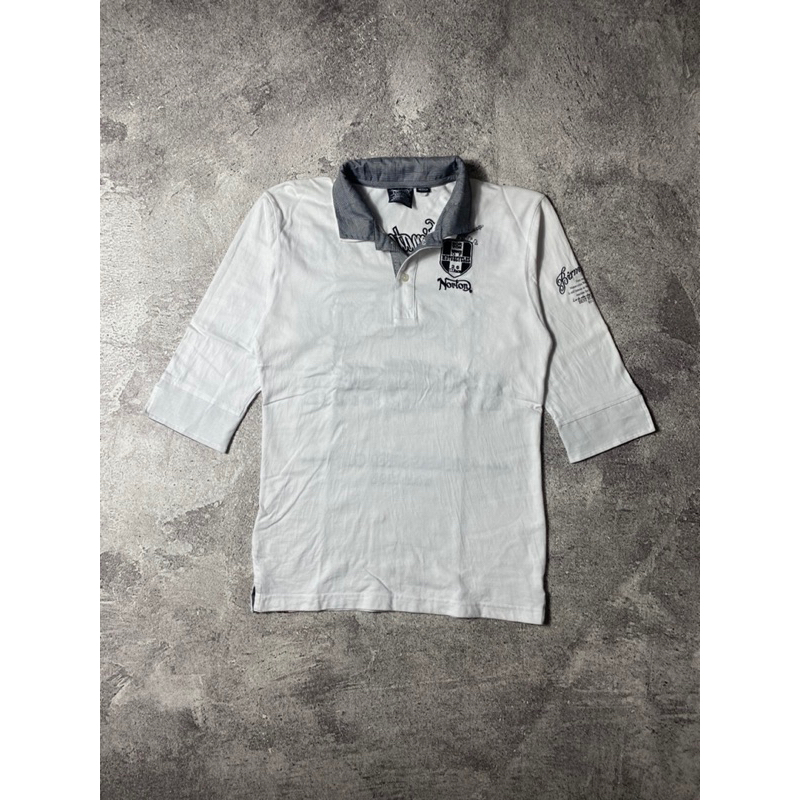 Vintage Norton Rockers Speed Club Raglan Polo Shirt Original Termurah