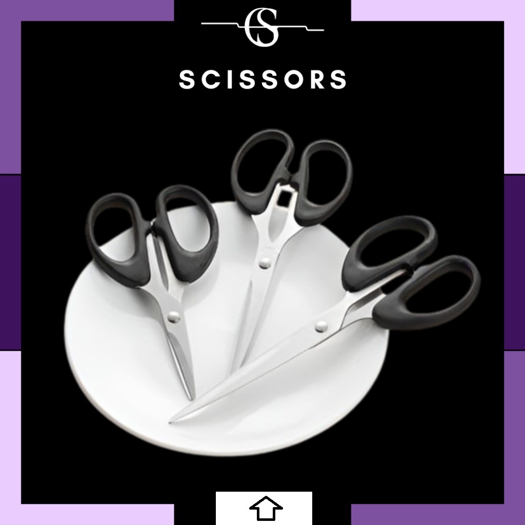 

Gunting Scissors Stainless Steel / Gunting Pemotong Kertas / Alat Pemotong Serbaguna / Gunting Serbaguna